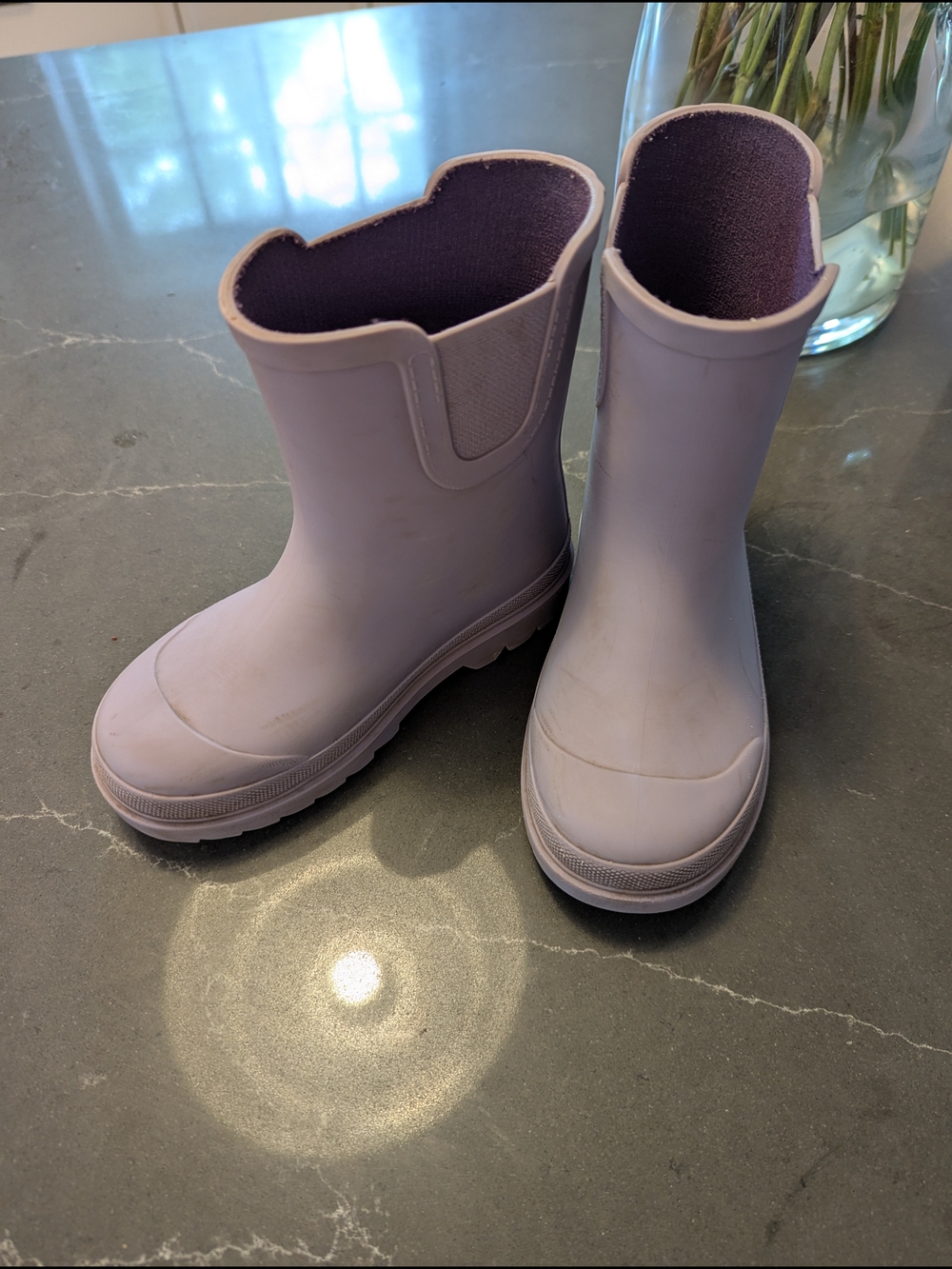 Zara Kids Waterproof Rain Boots - Lilac Purple